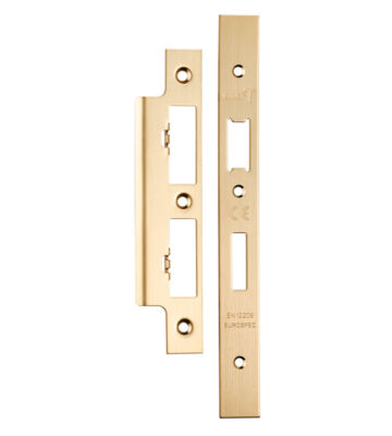 Carlisle Brass FSF5017SB Forend Strike & Fixing Pack To Suit Din Euro Sash/Bathroom Lock (Security) – Pack
