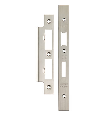 Carlisle Brass FSF5017SSS Forend Strike & Fixing Pack To Suit Din Euro Sash/Bathroom Lock (Security) – Pack