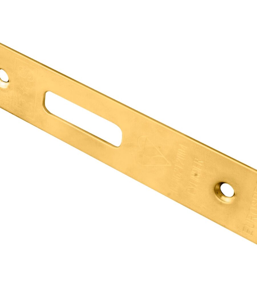 CARLISLE BRASS FSF5019PVD FOREND STRIKE & FIXING PACK TO SUIT BS CYLINDER DEADLOCK - PACK