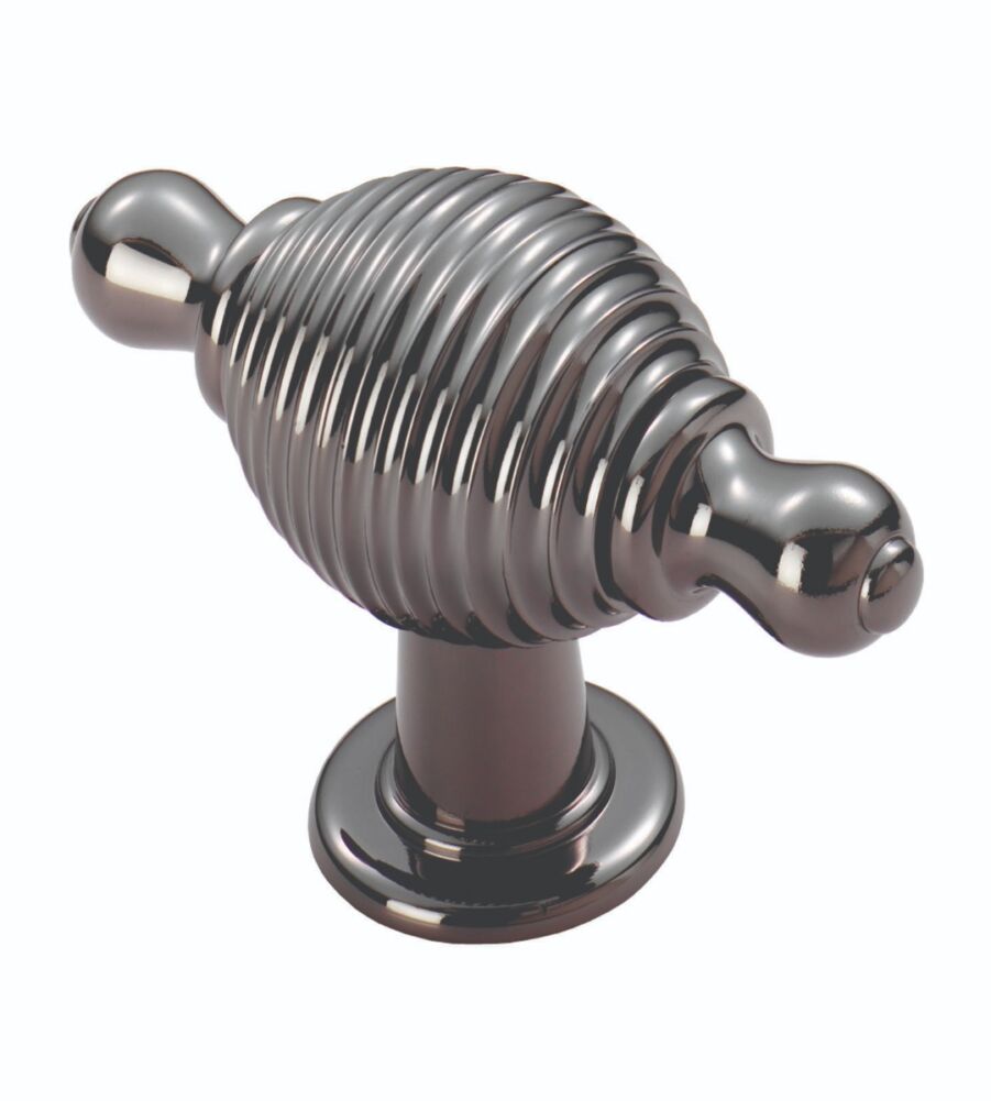 CARLISLE BRASS FTD600RBN FTD REEDED KNOB WITH FINIAL ENDS 70 X 26MM 26 ( 46 )