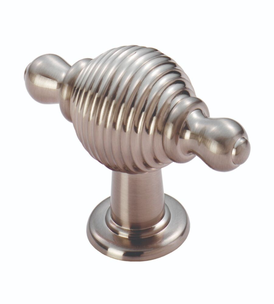 CARLISLE BRASS FTD600RSN FTD REEDED KNOB WITH FINIAL ENDS 70 X 26MM 26 ( 46 )