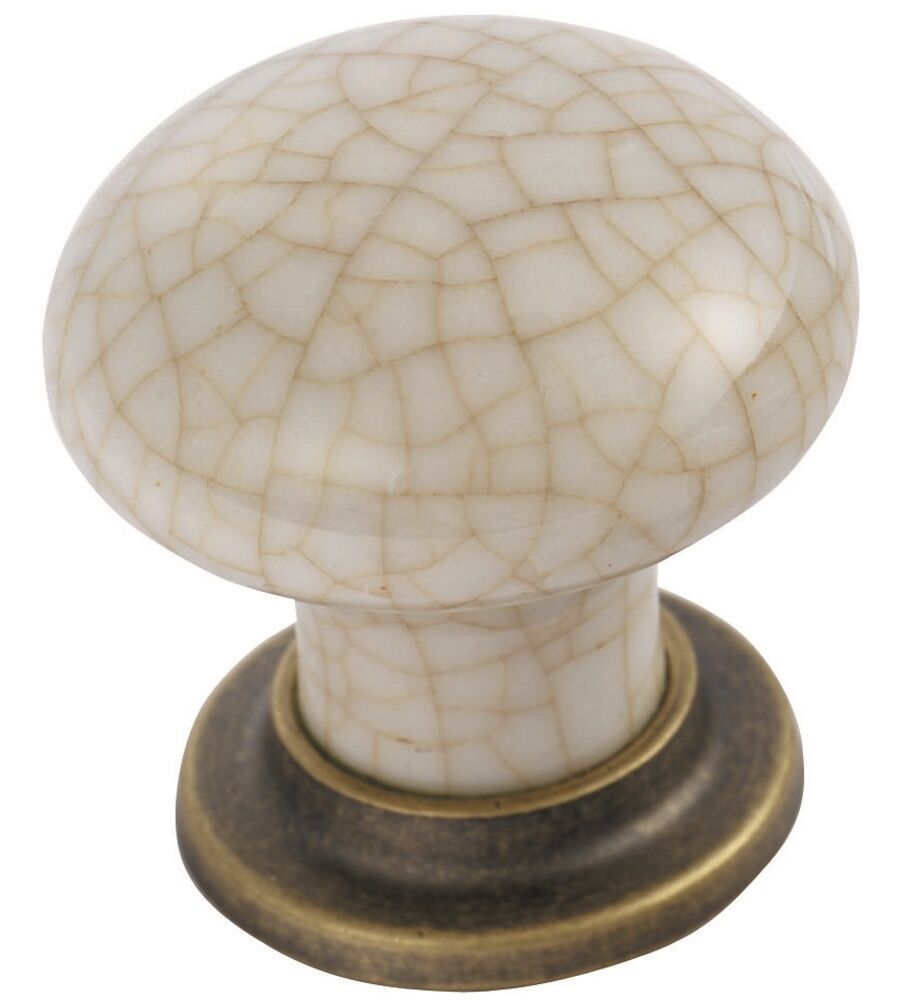 CARLISLE BRASS FTD630AFBIC FTD PORCELAIN KNOB WITH FINISHED BASE 35MM 28 ( 37 )