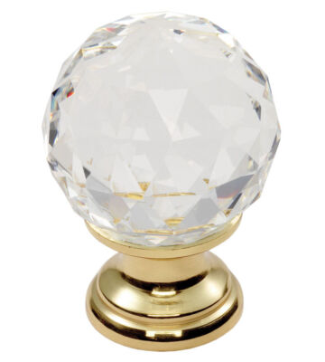 Carlisle Brass FTD670ACTB Ftd Crystal Faceted Knob With Finished Base 25mm 18 ( 25 )