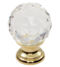 CARLISLE BRASS FTD670CCTB FTD CRYSTAL FACETED KNOB WITH FINISHED BASE 35MM 31 ( 35 )