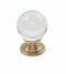 CARLISLE BRASS FTD690ACTB FTD CRYSTAL BALL KNOB WITH FINISHED BASE 27MM 28 ( 30 )