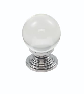 Carlisle Brass FTD690ACTC Ftd Crystal Ball Knob With Finished Base 27mm 28 ( 30 )