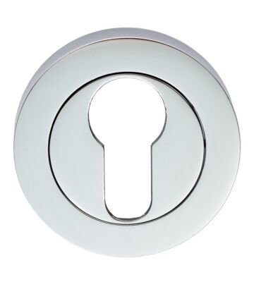 Carlisle Brass GK4001CP Escutcheon – Euro Profile On Concealed Fix Round Rose Polished Chrome 52 X 8