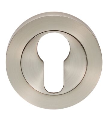 Carlisle Brass GK4001SN Escutcheon – Euro Profile On Concealed Fix Round Rose Satin Nickel 52 X 8