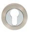 CARLISLE BRASS GK4001SNCP ESCUTCHEON - EURO PROFILE ON CONCEALED FIX ROUND ROSE SATIN NICKEL/POLISHED CHROME 52 X 8