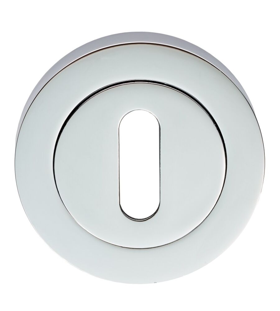 CARLISLE BRASS GK4003CP ESCUTCHEON - LOCK PROFILE ON CONCEALED FIX ROUND ROSE POLISHED CHROME 52 X 8