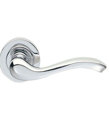 Carlisle Brass AQ3CP Apollo Lever On Concealed Fix Round Rose (Erica) Cro (Polished Chrome) 51mm – Pair