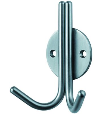 Carlisle Brass HCH1015SSS 100mm Double Coat Hook On Rose