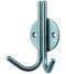 CARLISLE BRASS HCH1015SSS 100MM DOUBLE COAT HOOK ON ROSE