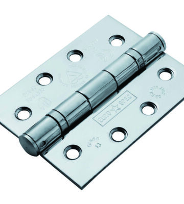 Carlisle Brass HIN1433/13BSS 102mm X 76mm X 3mm Ball Bearing Hinge – Grade 13 – Pair