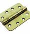 CARLISLE BRASS HIN1433/13PVD/R 102MM X 76MM X 3MM BALL BEARING HINGE - GRADE 13 - RADIUS - PAIR