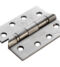 CARLISLE BRASS HIN1433HT/13SSS/R EUROSPEC 102 X 76 X 3MM BALL BEARING HOSPITAL TIP HINGE - GRADE 13 - PAIR