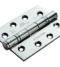 CARLISLE BRASS HIN1433P/13BSS EUROSPEC 102 X 76 X 3MM BALL BEARING HINGE - GRADE 13 - PAIR