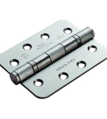 Carlisle Brass HIN1433P/13SSS/R Eurospec 102 X 76 X 3mm Radius Ball Bearing Hinge – Grade 13 – Pair