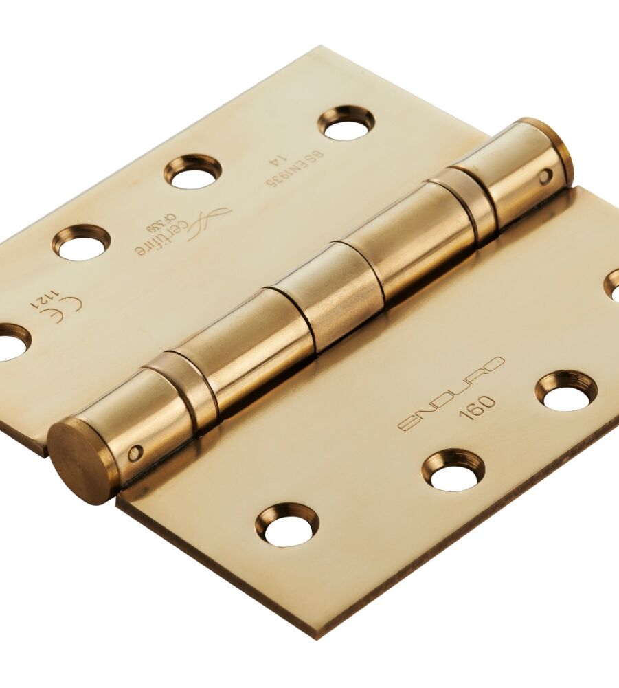 CARLISLE BRASS HIN1443/14PVD CE14 4 X 4 X 3 BALL BEARING 5 KNUCKLE HINGE 102 X 102 X 3MM - PAIR