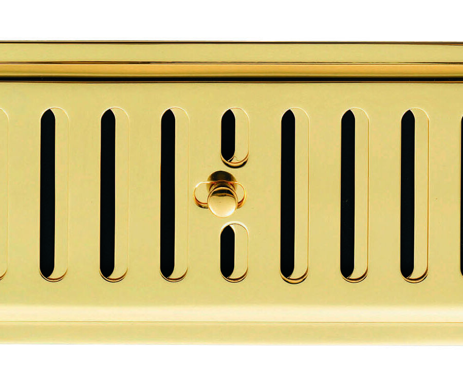 CARLISLE BRASS HM4 VENTILATOR (HIT AND MISS PATTERN) 242MM X 89MM