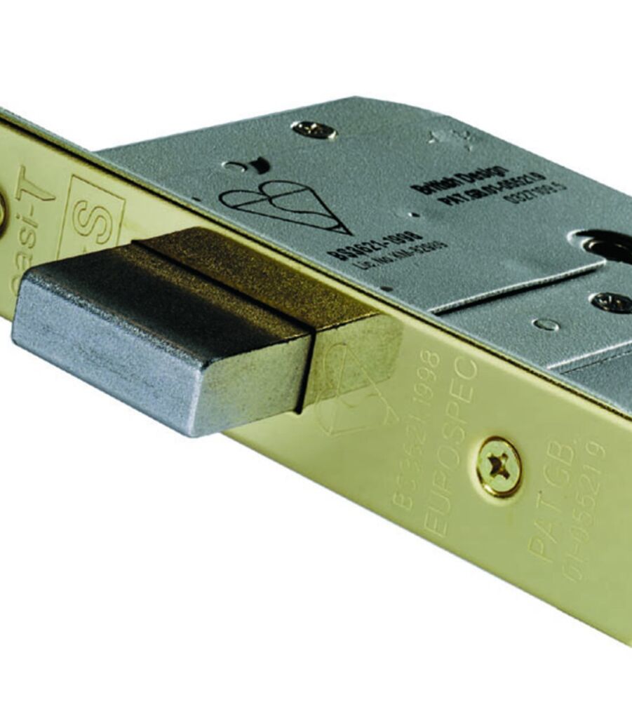 CARLISLE BRASS LDB5530PVD/BP EASI-T DEADLOCK - 5 LEVER - BRITISH STANDARD 78MM