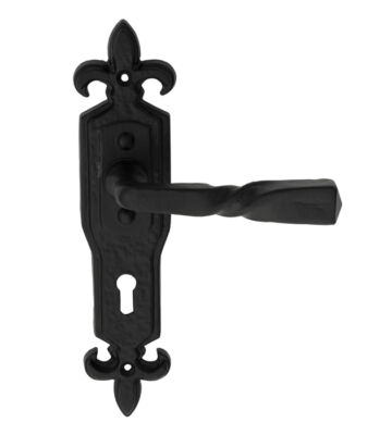 Carlisle Brass LF5113 Barley Twist Lever On Gothic Style Backplate – Lock 57mm C/C 222 X 50mm – Pair