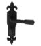CARLISLE BRASS LF5115 BARLEY TWIST LEVER ON GOTHIC STYLE BACKPLATE - BATHROOM 57MM C/C 222 X 50MM - PAIR