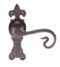 CARLISLE BRASS LF5117 CURLY TAIL LEVER ON BACKPLATE - LATCH 170 X 52MM - PAIR