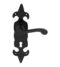 CARLISLE BRASS LF5504 FLEUR DE LYS LEVER ON BACKPLATE - LOCK 57MM C/C 210 X 57 - PAIR