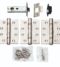 CARLISLE BRASS LPG1330SSS LATCH PACK - C/W 76MM BOLT THROUGH LATCH PAIR & HALF GRADE 13 HINGES - PACK