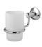 CARLISLE BRASS LW12CP DELEAU TEMPO SINGLE GLASS TUMBLER HOLDER 75 X 95 X 150MM