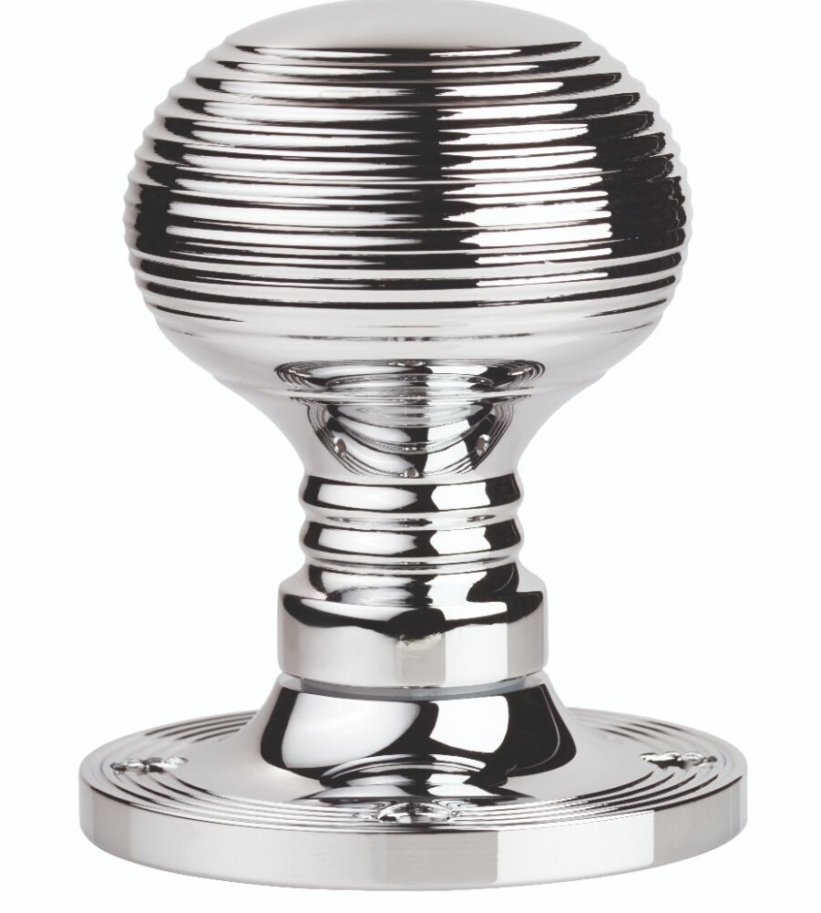 CARLISLE BRASS M1001RCP QUEEN ANNE - RIM MORTICE KNOB CRO (POLISHED CHROME) 57MM - PAIR