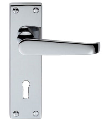 Carlisle Brass M30CP Victorian Lever On Backplate – Lock 57mm C/C 150mm X 43mm – Pair