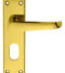 CARLISLE BRASS M30U VICTORIAN LEVER ON BACKPLATE - LOCK OVAL PROFILE 48.5MM C/C 150MM X 43MM - PAIR