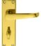 CARLISLE BRASS M30WC/BP VICTORIAN LEVER ON BACKPLATE - BATHROOM 57MM C/C - PAIR