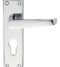 CARLISLE BRASS M30YCP VICTORIAN LEVER ON BACKPLATE - LOCK EURO PROFILE 47.5MM C/C 152MM X 38MM - PAIR