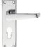 CARLISLE BRASS M30YCP/BP VICTORIAN LEVER ON BACKPLATE - LOCK EURO PROFILE 47.5MM C/C - PAIR