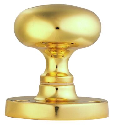 Carlisle Brass M35 Victorian – Mortice Knob Mushroom Otl (Polished Brass) 61mm – Pair