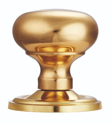 Carlisle Brass M35C Victorian – Mortice Knob Mushroom (Concealed Fix) Otl (Polished Brass) 61mm – Pair