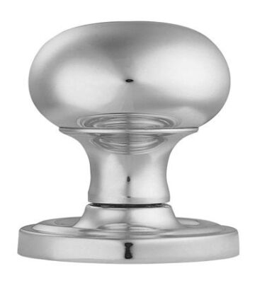 Carlisle Brass M35CSC Victorian – Mortice Knob Mushroom (Concealed Fix) Csa (Satin Chrome) 61mm – Pair