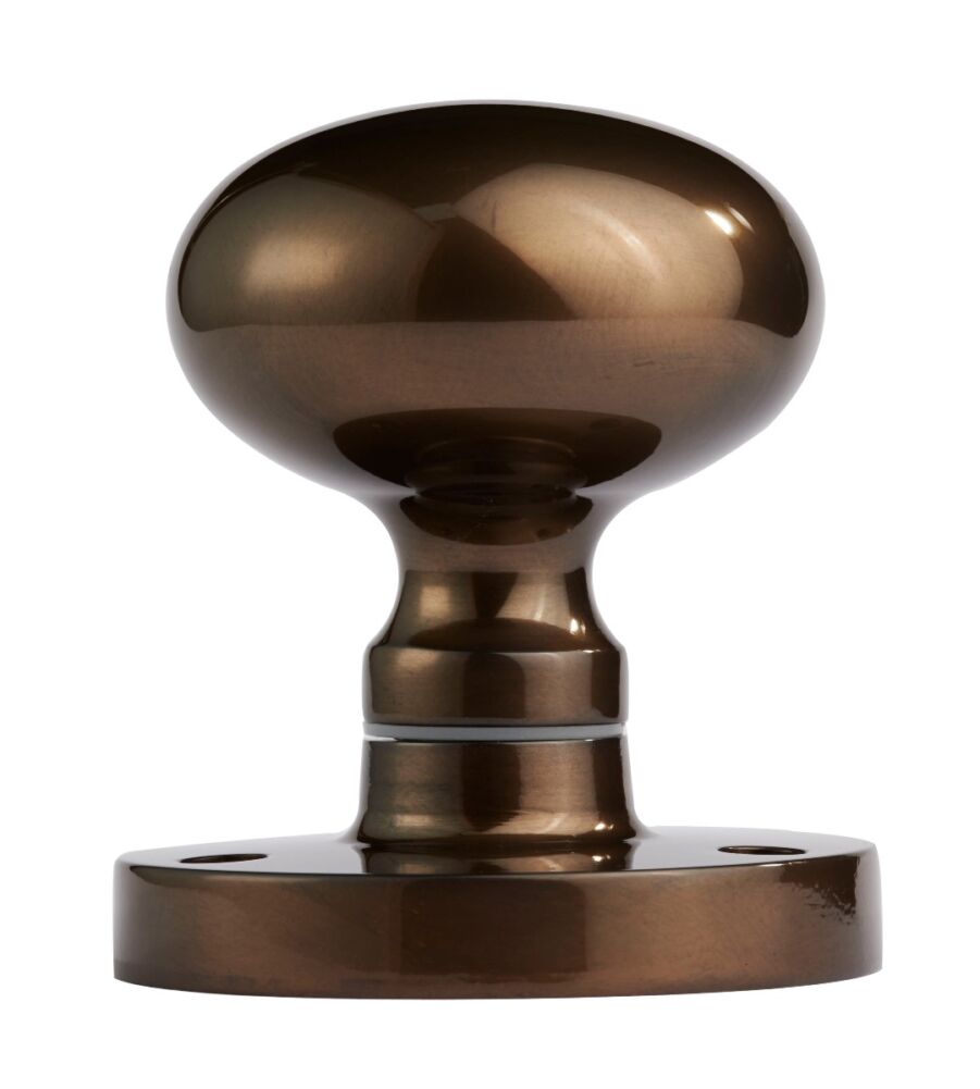 CARLISLE BRASS M35DB VICTORIAN MUSHROOM MORTICE KNOB BGOS (DARK BRONZE MATT) 61MM - PAIR