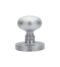 CARLISLE BRASS M35SCP VICTORIAN - MORTICE KNOB MUSHROOM CSA (SATIN CHROME) 61MM - PAIR
