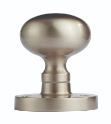 Carlisle Brass M35SN Victorian – Mortice Knob Mushroom Nis (Satin Nickel) 61mm – Pair