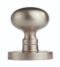 CARLISLE BRASS M35SN VICTORIAN - MORTICE KNOB MUSHROOM NIS (SATIN NICKEL) 61MM - PAIR
