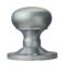 CARLISLE BRASS M35USBSC VICTORIAN - MORTICE KNOB MUSHROOM (UNSPRUNG) CSA (SATIN CHROME) 64MM - PAIR
