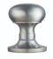 CARLISLE BRASS M35USSC VICTORIAN - MORTICE KNOB MUSHROOM (UNSPRUNG) CSA (SATIN CHROME) 56MM - PAIR