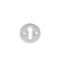 CARLISLE BRASS M41CP ESCUTCHEON - LOCK PROFILE VICTORIAN ROUND FACE FIX 32MM