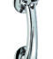 CARLISLE BRASS M43CP DOOR KNOCKER ON ROSE. CHROME PLATE 95MM C/C