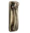 CARLISLE BRASS M46FB DOOR KNOCKER ON BACKPLATE. FLORENTINE BRONZE 135 X 40MM