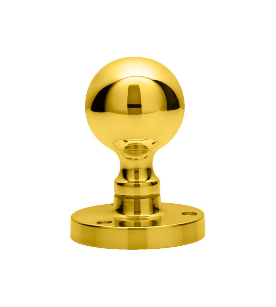 CARLISLE BRASS M48 VICTORIAN - MORTICE KNOB BALL OTL (POLISHED BRASS) 61MM - PAIR